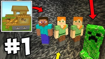 Craft Box Game Tree Bedrock Trap Multiplayer Survival Gameplay Walkthrough Part 1