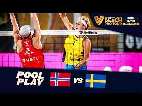 Mol, A./Sørum, C. vs. Åhman/Hellvig - Day 2 Highlights | Doha Finals 2023 #BeachProTour