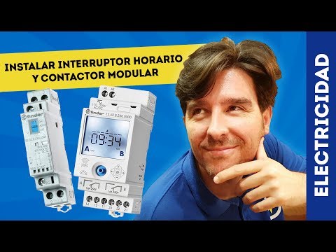 CÓMO INSTALAR INTERRUPTOR HORARIO Y CONTACTOR FINDER