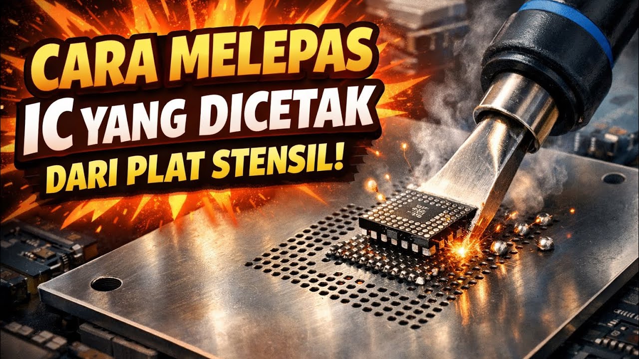 IC Lengket di Plat Stensil? Ini Cara Melepasnya dengan Aman| Pemula