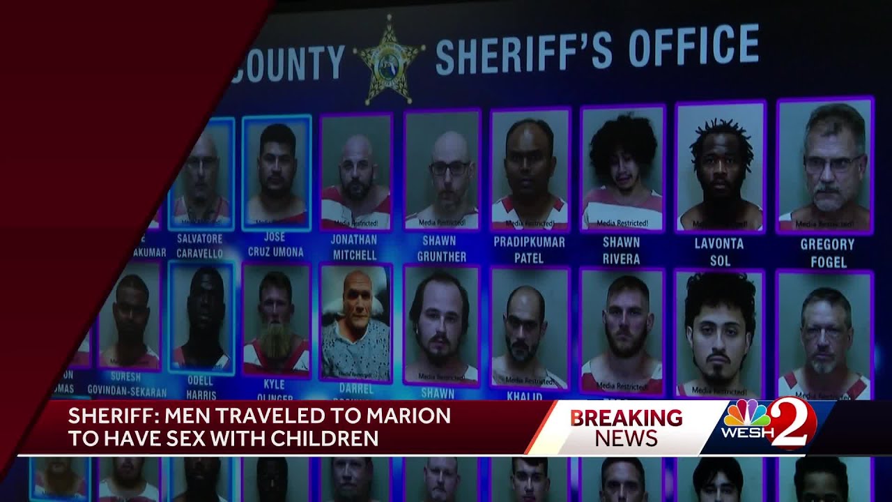 Multiple men arrested during child sex predator sting in Marion County ...