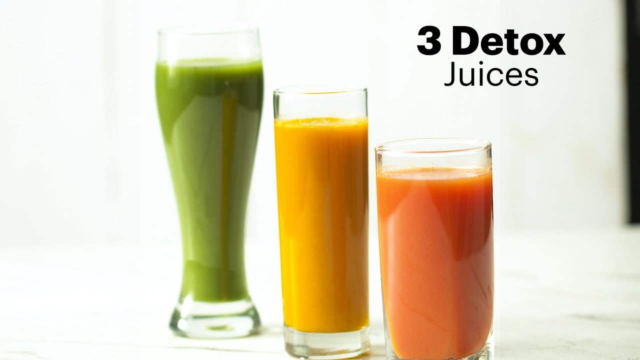 3 Best Post Diwali Detox Juices |Green Mint Detox Juice|Carrot Cleanse Juice| Immunity Booster Juice | India Food Network