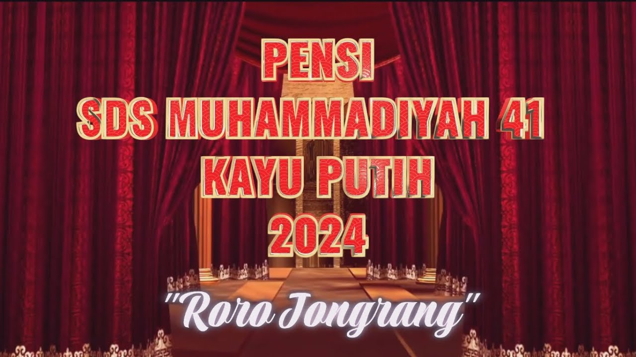 PENTAS SENI SDS MUH 41 TAHUN 2024 DI GEDUNG I3L