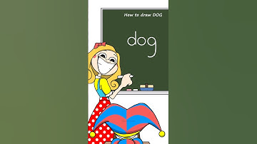 How to Draw DOG in 20 Seconds😯TADC Pomni & Poppy Playtime 3 Miss Delight Animation #shorts #drawing