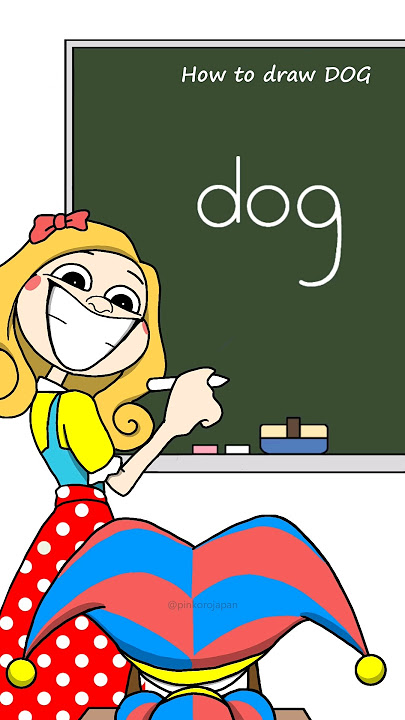 How to Draw DOG in 20 Seconds😯TADC Pomni & Poppy Playtime 3 Miss Delight Animation #shorts #drawing