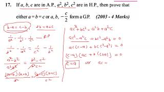 IITJEE 2003 sequence & series question