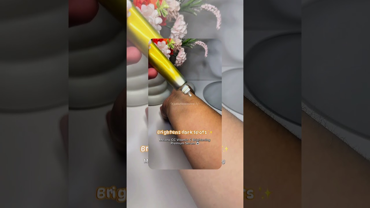 My glow secret 🌸 Melano CC Vitamin C Brightening Premium Serum