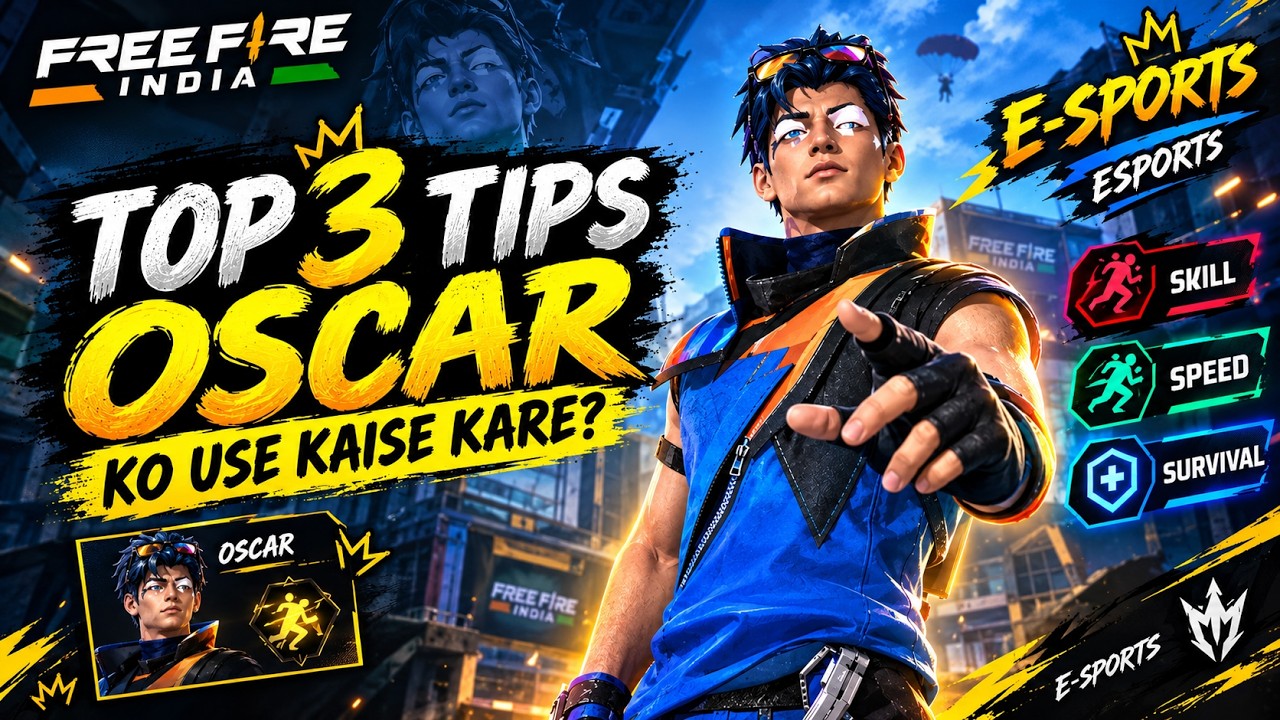 Top 3 Best Use of Oskar Styles in Free Fire ⚡ | Coach Vaibhav Esports 🎮 ...