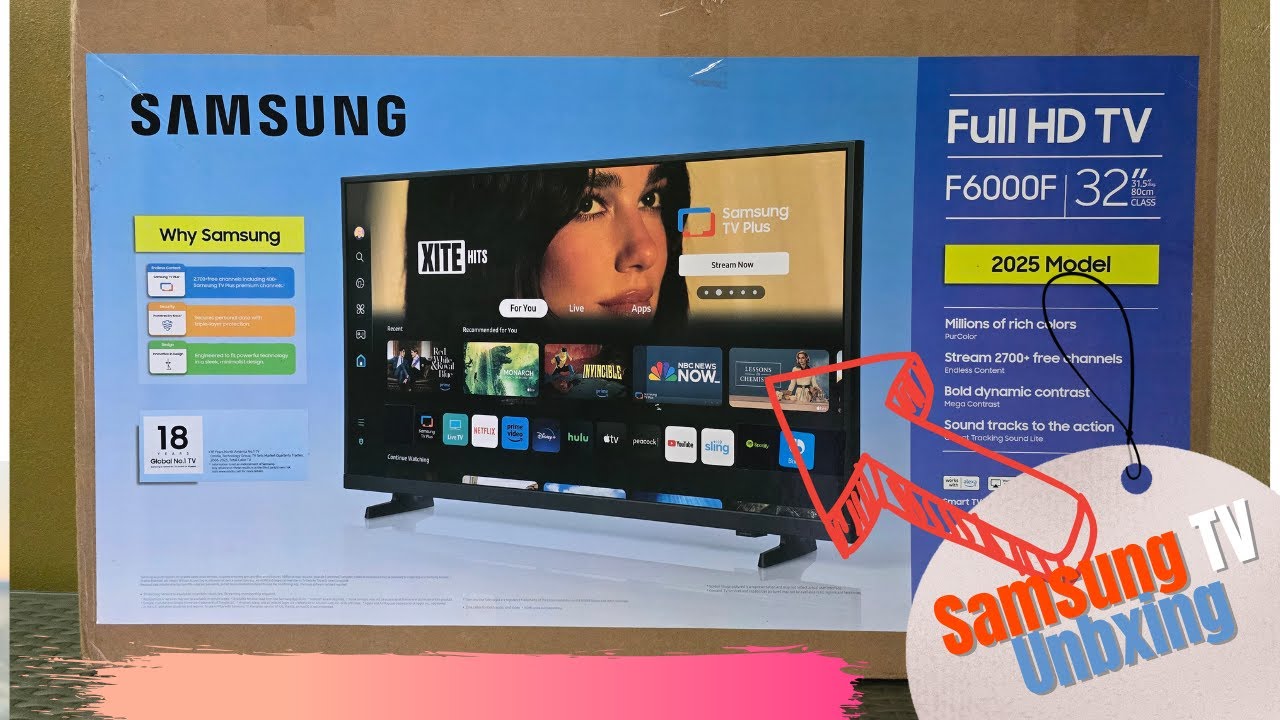 Samsung 32-inch Class Full HD F6000 Smart TV {Unboxing} - YouTube