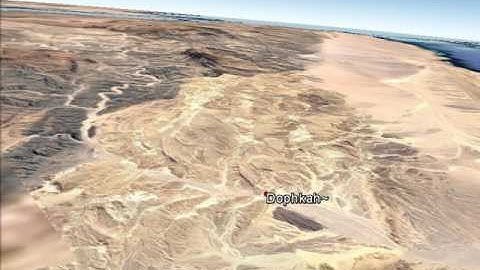 Google Earth-Traditional Exodus Route