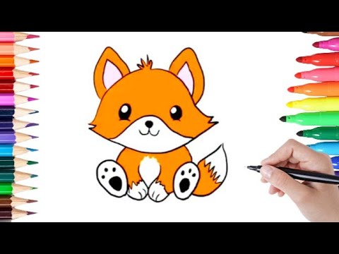 hoe-teken-je-een-vos-drawing-tekenen-fox-how-to-draw-a-fox-youtube