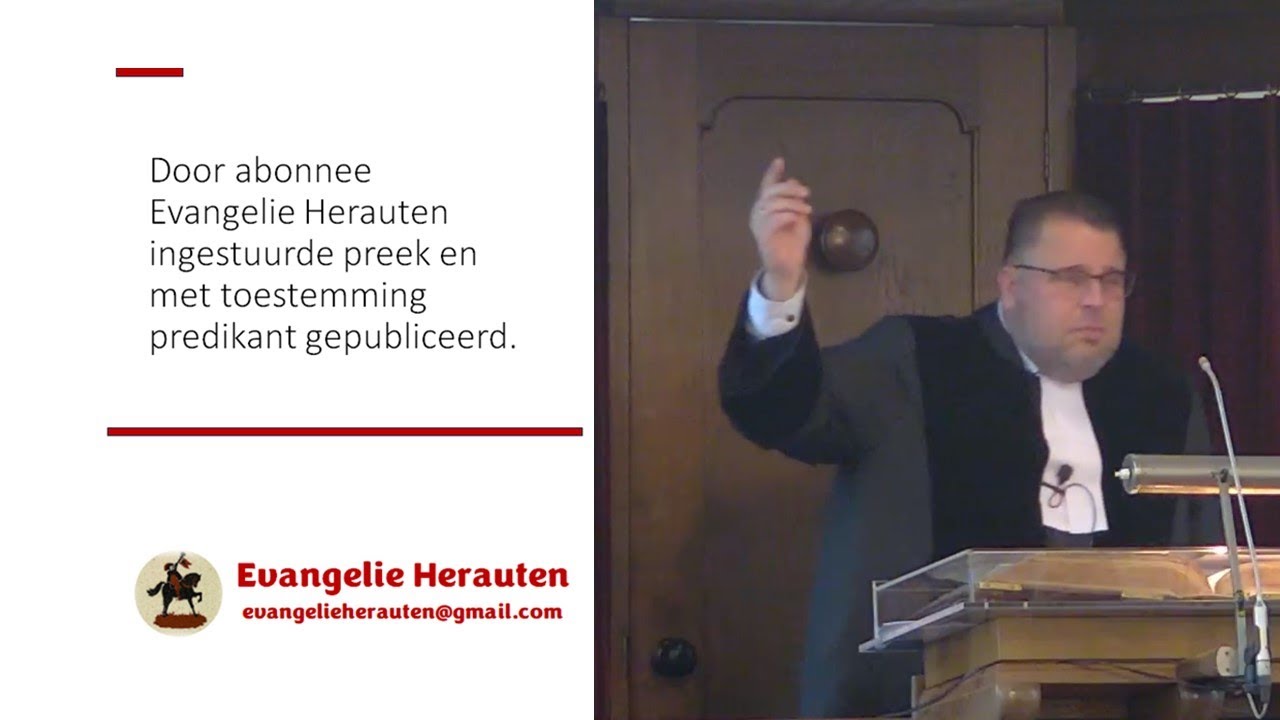 Ds G. van den Berg | Markus 6: 12-27 | Een gewaarschuwd mens telt voor