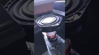 diy made subwoofer. #bass #basstest #fyp #diy #excursion #subwoofer
