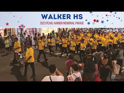 The Walker School Wolverine Band & Drumline | 2023 Pearl Harbor Memorial Parade