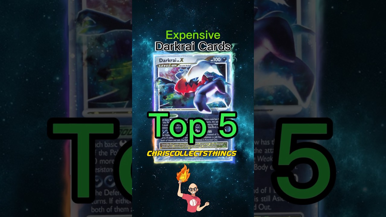 Top 5 EXPENSIVE Darkrai Pokémon cards 👻 