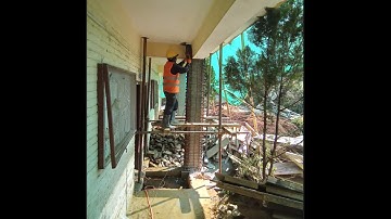 RCC Jacketing   Retrofitting of Column (RCC Column Jacketing Work) #shorts