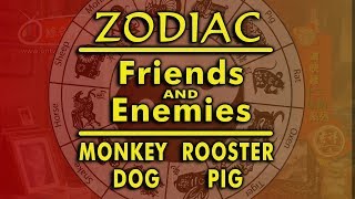 Celebrity Zodiac Sign Friends and Enemies - Monkey - Rooster - Dog - Pig Wealth