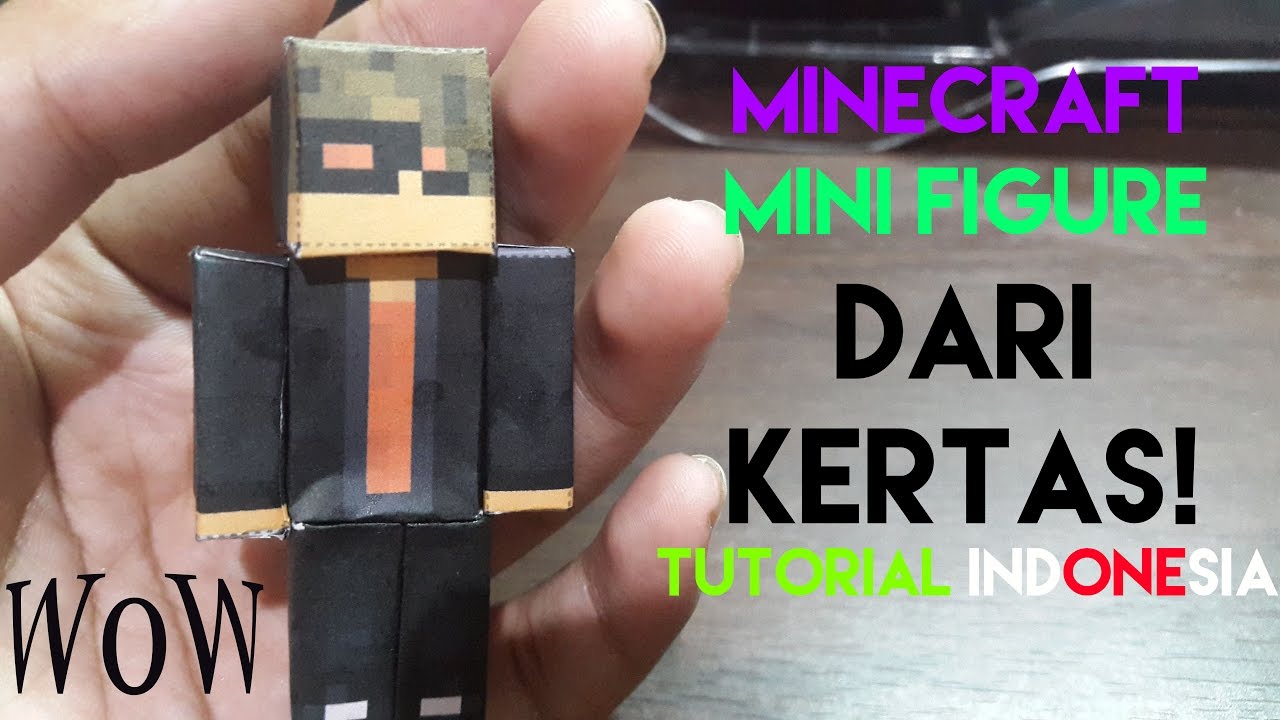 Minecraft Tutorial Indonesia - Cara Membuat Minecraft Mini Figure Dari