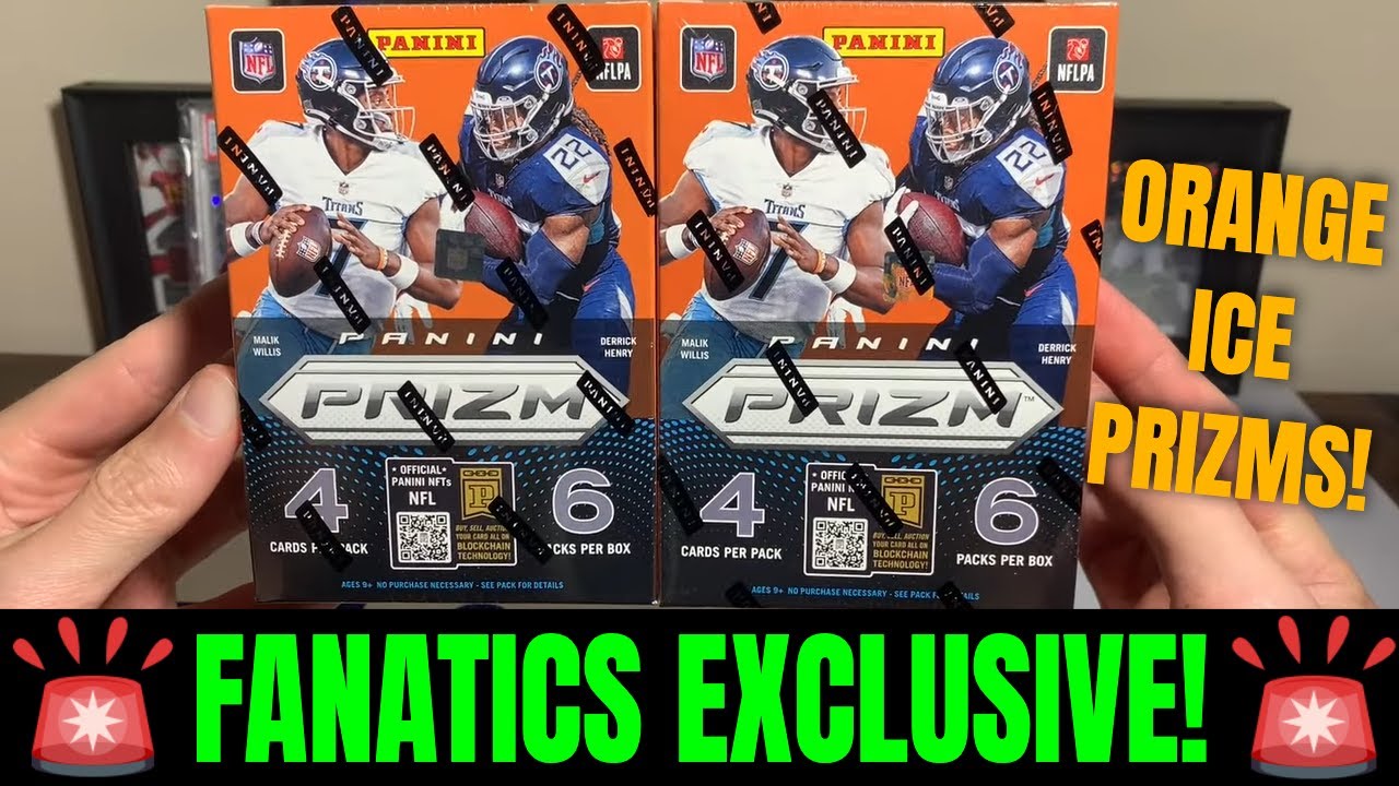 *🚨FANATICS EXCLUSIVE ORANGE ICE PRIZMS🚨* In These 2022 Prizm Football Blaster Boxes! Awesome