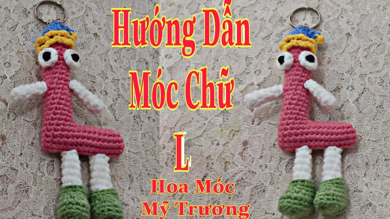 306.ll Hướng Dẫn Móc Chữ Cái L.😄Hoa Móc Mỹ Trương.😍How to crochet Alphabet L