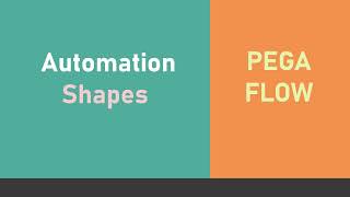 30. Automation shapes in #pega || OOTB Shapes