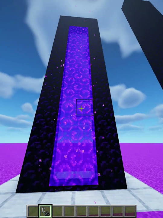 Nether portal size logic in minecraft be like youtube