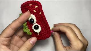 Making strawberry boy by wool with Fancy Tube part 2