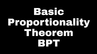 Basic proportionality theorem ll similar triangles theorem 6.1 ll CBSE class 10 ll chapter 6