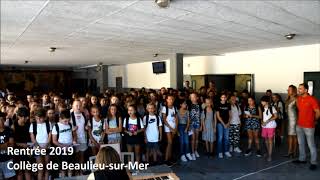 Rentrée college Jean Cocteau 2019 Marseillaise - YouTube