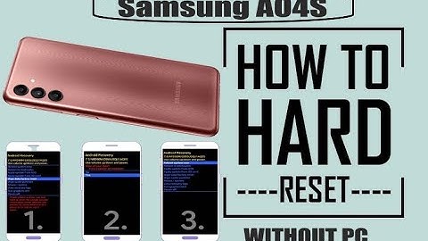 Samsung Galaxy A04s Hard Reset & Unlock | A047f Hard Reset | Step-by-Step GUIDE!