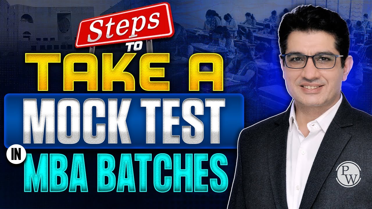 Steps to Attend Mock test in MBA 2025 Batches - YouTube