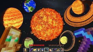 How I Built The Entire Solar System in Survival Minecraft!