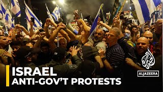 Tens of thousands of Israelis take part in anti-gov’t protests