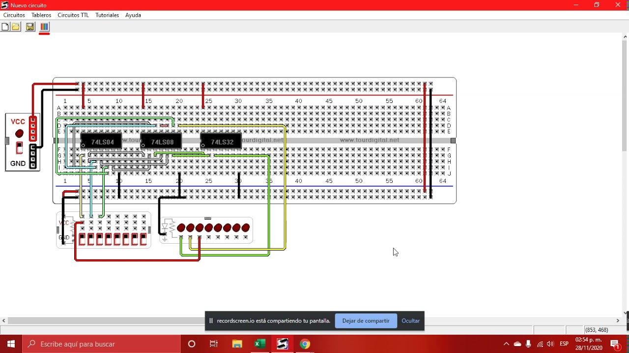 Demostración Semáforo en Protoboard. By Diego Alexis - YouTube