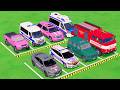 VUS GAME - TRANSPORTING POLICE CARS, FIRE DEPARTMENT, AMBULANCE VEHICLES WITH TRUCKS - FS22 #661