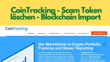 CoinTracking - Scam Token auf Blacklist setzen und löschen (Blockchain Import)