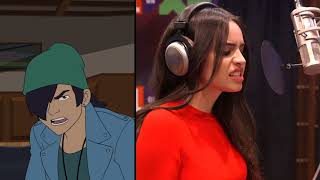 BTS with Sofia Carson on a new episode of Marvel's Spider-Man Wealth
