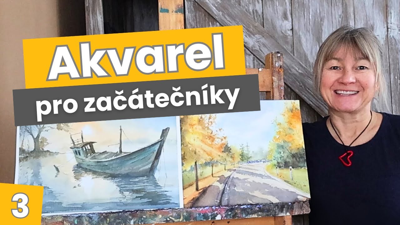 Akvarel od A do Z: 2. díl - Nanášení barev a kontrola vody ve štětci