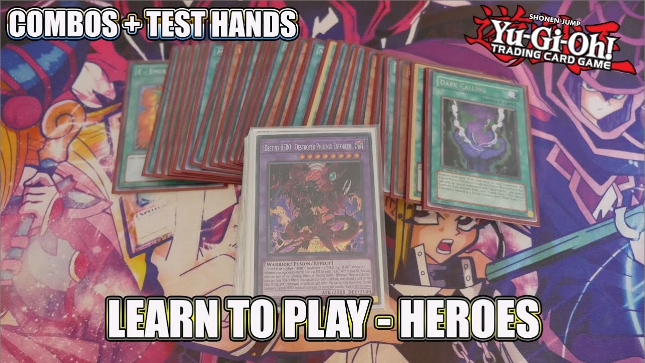 YUGIOH Hero Combos and Test Hands Learn to play YouTube