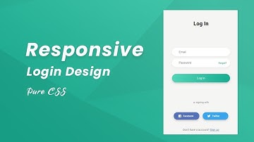 Login Form Design | HTML CSS Tutorial