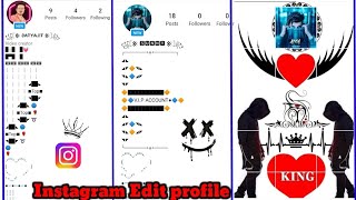 How to edit instagram profile|Stylish Name &Vip bio | grid photo In Instagram new Trick 2023 screenshot 3