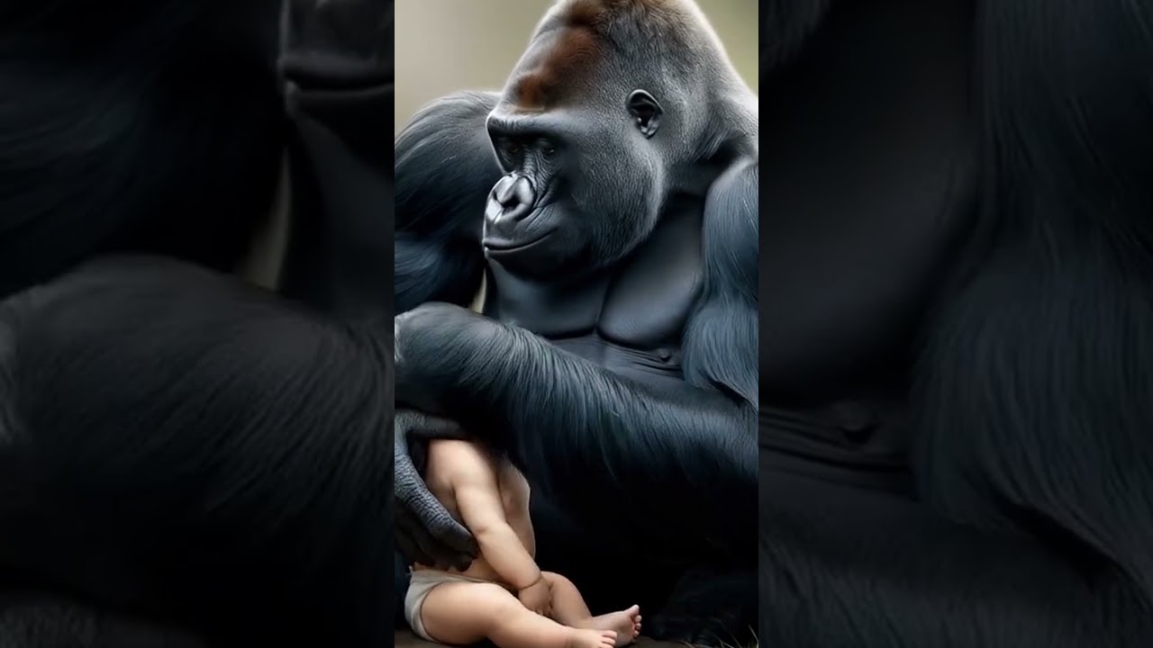 ゴリラ・ゴリラ・ゴリラ 母ちゃん大好きゲンタロウ♪⭐️ゴリラ(96)【京都市動物園