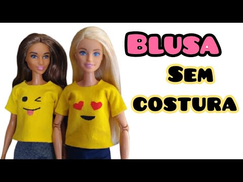 Como Fazer Blusa e Saia Para Barbie