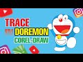 Tracing Doraemon Illustrator in Corel Draw