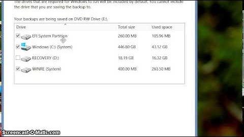 Video tutorial - How to -create system image back up in windows 8 hp laptop