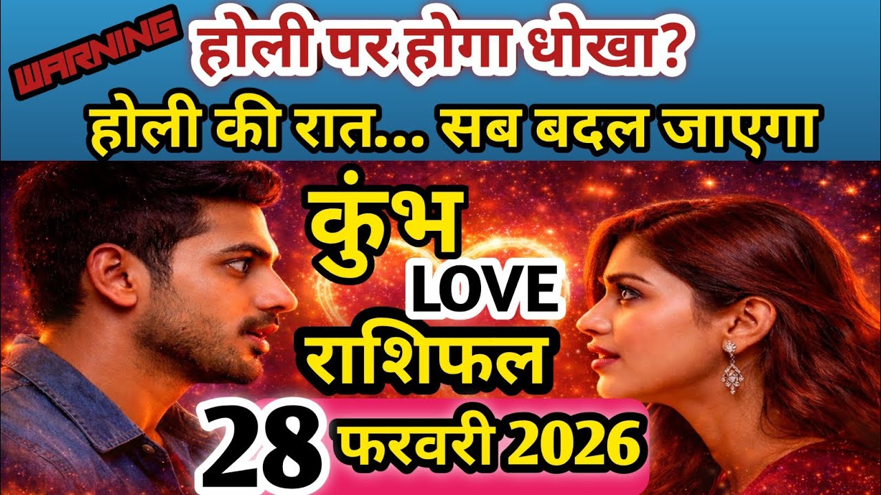 28 फरवरी 2026 कुंभ राशि लव राशिफल❤️|Aquarius Love Horoscope Today ! Holi Special!JeevOrJyotish