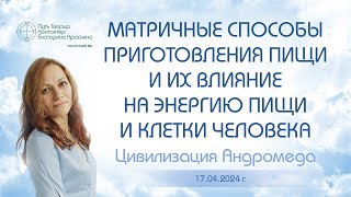 Матричные способы приготовления пищи и их влияние на энергию пищи и клетки человека