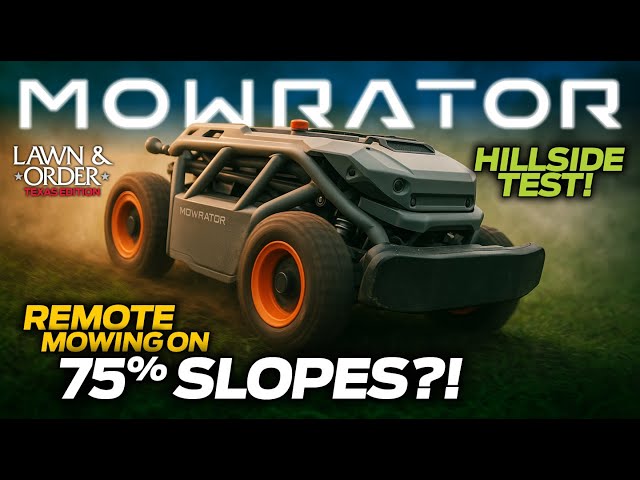 Remote Mowing on 75% SLOPES?! MOWRATOR S1 4WD Review & Hillside Test -  YouTube