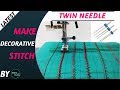 How To Use Twin Or Double Needle In Sewing Machine In Hindi