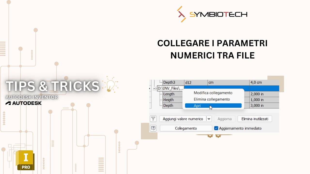 Collegare i parametri tra file